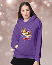 Load image into Gallery viewer, Baseball Xmas Sleigh Loading Gift For Baseball Lovers Hoodie