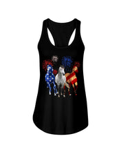 Load image into Gallery viewer, Lovely Phone Case Horse Freedom Firework Gift For Horse Lovers Ladies Flowy Tank