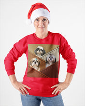 Load image into Gallery viewer, Three Cute Shih Tzu In Bag Gift For Dog Lovers Sweatshirt