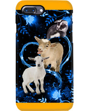 Load image into Gallery viewer, Lovely Phone Case Twinkling Blue Heart Gift For Goat Lovers Phone case