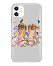 Load image into Gallery viewer, Pekingese With Peonies Gift For Dog Lovers Phone case