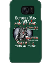 Load image into Gallery viewer, October Man Son Of God Birthday Meaningful Gift For Men Phone case