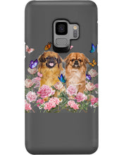 Load image into Gallery viewer, Pekingese With Peonies Gift For Dog Lovers Phone case