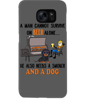Load image into Gallery viewer, A Man Loves Beer And Dachshund Gift For Dog Lovers Phone case