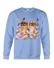 Load image into Gallery viewer, Pekingese With Peonies Gift For Dog Lovers Sweatshirt