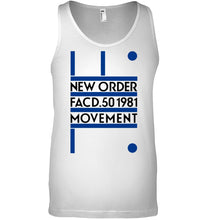 Load image into Gallery viewer, New Order Facd 501981 Movement Simple Unique Custom Design Unisex Tank Top