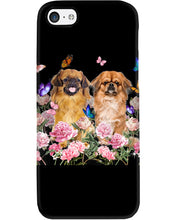 Load image into Gallery viewer, Pekingese With Peonies Gift For Dog Lovers Phone case