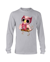 Load image into Gallery viewer, Lovely Tote Bag Owl Perchs On Branch Gift For Owl Lovers Unisex Long Sleeve