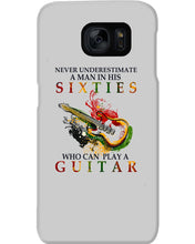 Load image into Gallery viewer, Never Underestimate A 60 Year Old Man Can Play A Guitar Phone case