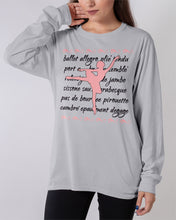 Load image into Gallery viewer, Ballet Words Pink Pattern Gift For Ballet Dancer Unisex Long Sleeve