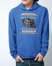 Load image into Gallery viewer, Shes Stubborn Messy And A Brat At Times Black Gift For Husband Hoodie