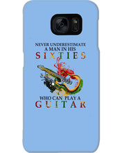 Load image into Gallery viewer, Never Underestimate A 60 Year Old Man Can Play A Guitar Phone case