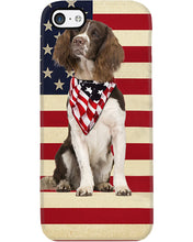 Load image into Gallery viewer, Lovely Phone Case With US Flag Gift For Spaniel Lovers Phone case
