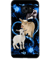Load image into Gallery viewer, Lovely Phone Case Twinkling Blue Heart Gift For Goat Lovers Phone case