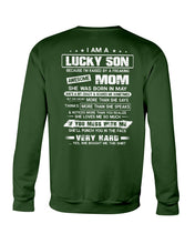 Load image into Gallery viewer, Gift For Lucky Son May Mom Loves Me So Much Sweatshirt