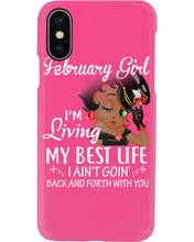 Load image into Gallery viewer, Betty Boop February Girl Living My Best Life Birthday Meaningful Gift Phone case