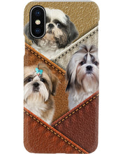 Load image into Gallery viewer, Three Cute Shih Tzu In Bag Gift For Dog Lovers Phone case
