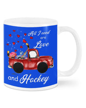 Load image into Gallery viewer, All I Need Are Love And Hockey Gift For Hockey Players Mug
