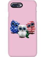 Load image into Gallery viewer, Lovely Phone Case Three Owl With US Flag Gift For Owl Lovers Phone case