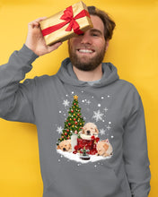 Load image into Gallery viewer, Funny Golden Retrievers Sleep In Red Boots Gift For Dog Lovers Hoodie