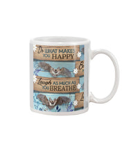 Load image into Gallery viewer, Do What Makes You Happy With Bats Gift For Girls Mug