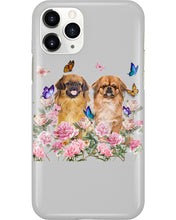 Load image into Gallery viewer, Pekingese With Peonies Gift For Dog Lovers Phone case