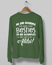 Load image into Gallery viewer, Me And Grandma Are More Than Besties Custom Gift For Family Sweatshirt