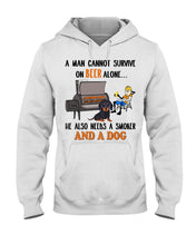 Load image into Gallery viewer, A Man Loves Beer And Dachshund Gift For Dog Lovers Hoodie