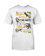 Load image into Gallery viewer, My Only Sunshine Make Me Happy Special Custom Design Guys Tee