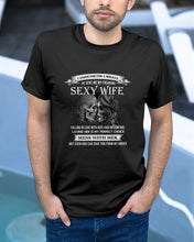 Load image into Gallery viewer, Shes Stubborn Messy And A Brat At Times Black Gift For Husband Guys Tee