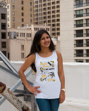 Load image into Gallery viewer, My Only Sunshine Make Me Happy Special Custom Design Ladies Flowy Tank