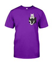 Load image into Gallery viewer, Cat In Your Front Pocket Great Gift For Cat Lovers Guys Tee