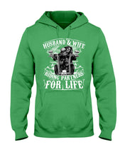 Load image into Gallery viewer, Husband And Wife Riding Partners For Life For Family Hoodie