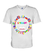 Load image into Gallery viewer, Librarian Library Squad Special Custom Design For Book Lovers Guys V-Neck