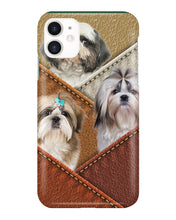 Load image into Gallery viewer, Three Cute Shih Tzu In Bag Gift For Dog Lovers Phone case