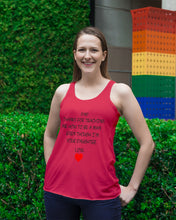 Load image into Gallery viewer, Thanks For Teaching Me How To Be A Man Ladies Flowy Tank