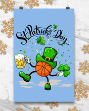 Load image into Gallery viewer, Basketball Saint Patrick's Day Gift For Basketball Lovers Vertical Poster