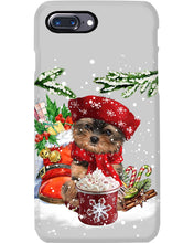 Load image into Gallery viewer, Yorkshire Terrier Loves Drinking Hot Latte Gift For Dog Lovers Phone case