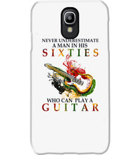 Load image into Gallery viewer, Never Underestimate A 60 Year Old Man Can Play A Guitar Phone case