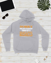 Load image into Gallery viewer, Sorry This Guy Is Already Taken By A Smart And Sexy Redhead Gift For Men Hoodie