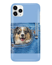 Load image into Gallery viewer, Australian Shepherd In Denim Pocket Gift For Dog Lovers Phone case
