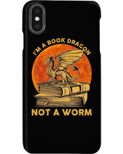 Load image into Gallery viewer, I'm A Book Dragon Not A Worm Gift For Dragon Lovers Phone case