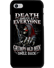 Load image into Gallery viewer, Death Smiles At Everyone Grumpy Old Men Smile Back Gift For Men Phone case