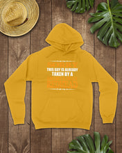 Load image into Gallery viewer, Sorry This Guy Is Already Taken By A Smart And Sexy Redhead Gift For Men Hoodie