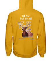 Load image into Gallery viewer, Custom Name Deers Gift For Boyfriend Till Our Last Breath Hoodie