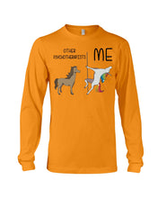 Load image into Gallery viewer, Funny Difference Between Me And Other Psychotherapists Unicorn And Horse Unisex Long Sleeve