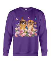 Load image into Gallery viewer, Pekingese With Peonies Gift For Dog Lovers Sweatshirt