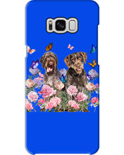Load image into Gallery viewer, German Wirehaired Pointer With Peonies Gift For Dog Lovers Phone case