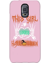 Load image into Gallery viewer, This Girl Loves Halloween Gift For Girls Phone case
