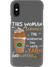 Load image into Gallery viewer, The Quarantine Time With Yarn And Coffee Gift For Women Phone case